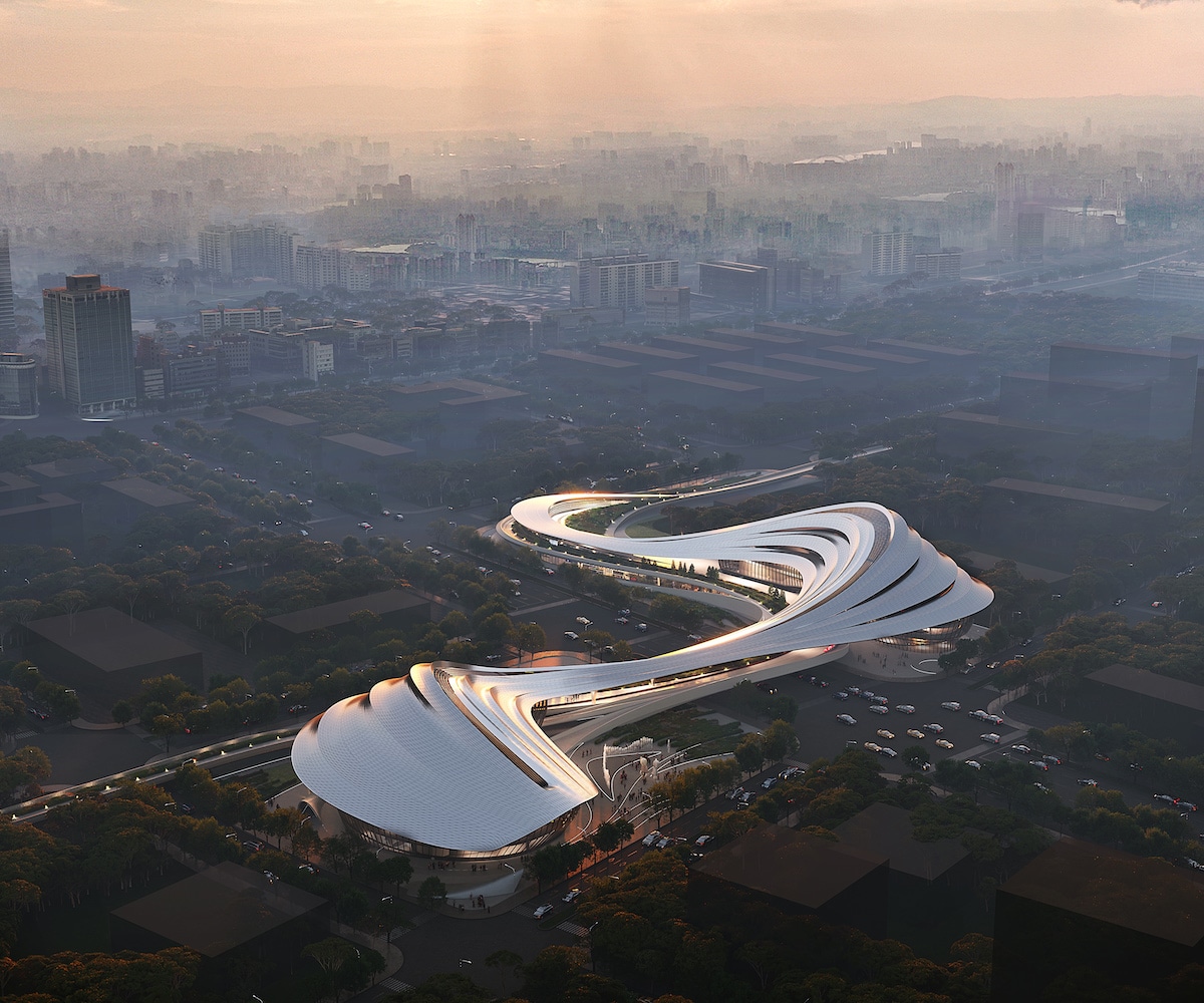 Jinghe New City Culture & Art Centre by Zaha Hadid Architects
