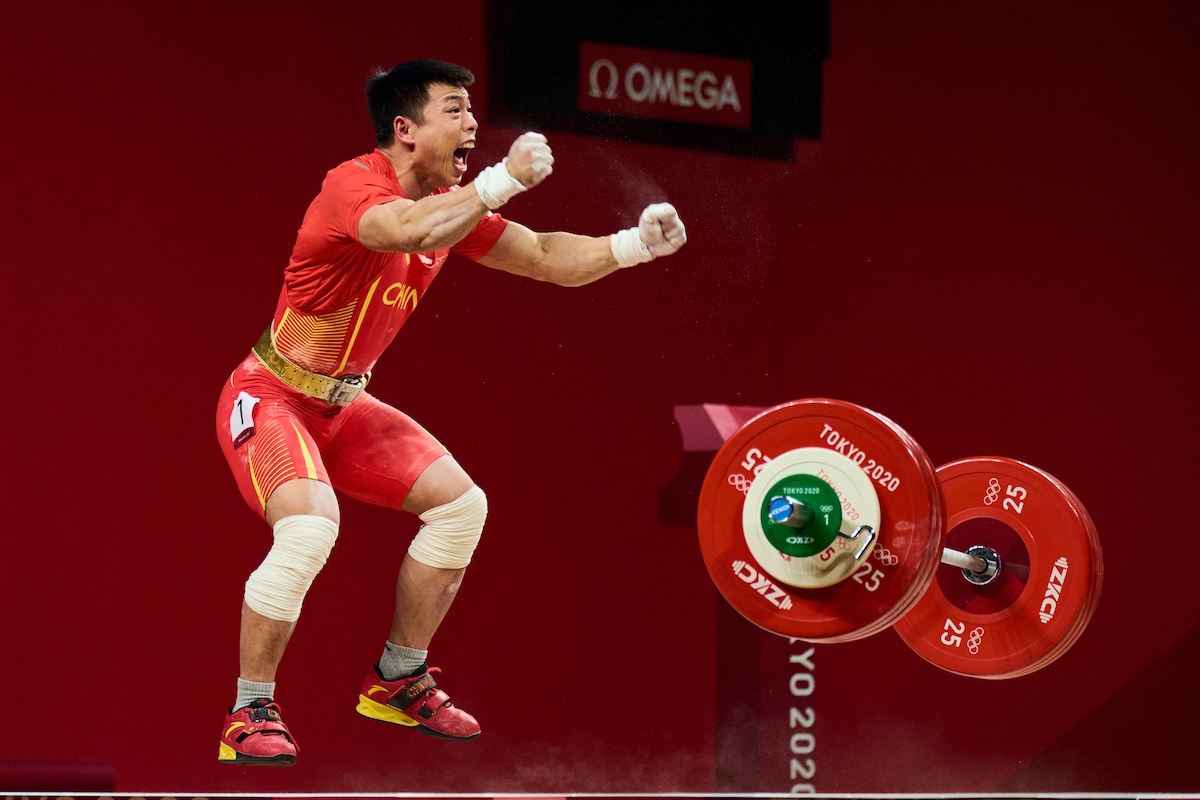 L.J.Chen Gold Winner in Men's 67kg Weightlifting Olympics 2020, Tokyo Japan