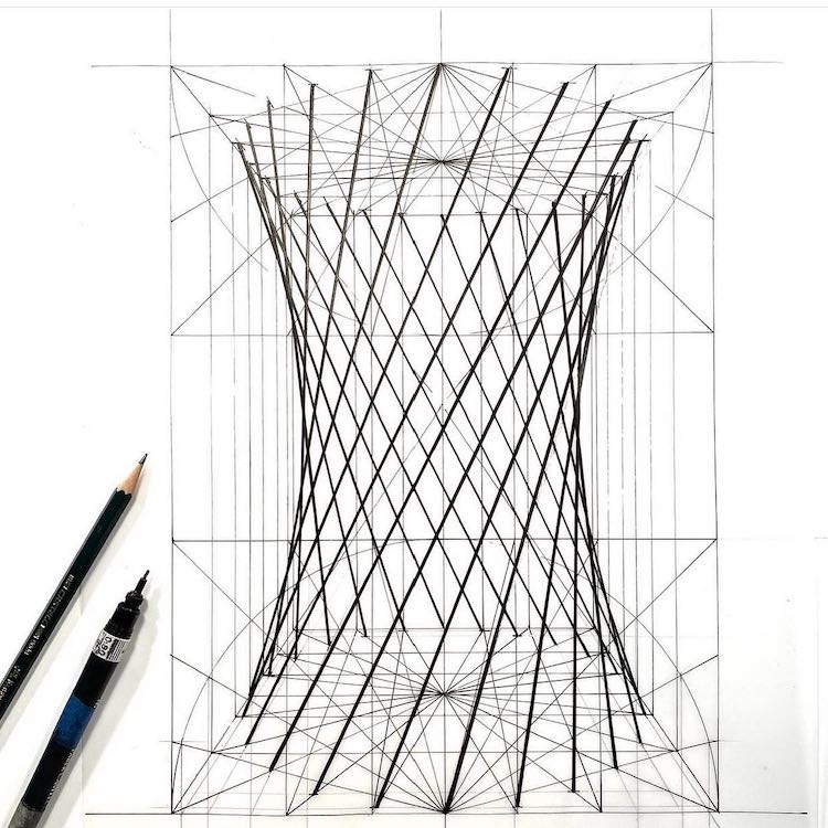 aGeometric Drawing by Rafael Araujo
