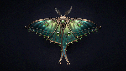 Art Nouveau Insect Jewelry Illustrations by Sasha Vinogradova