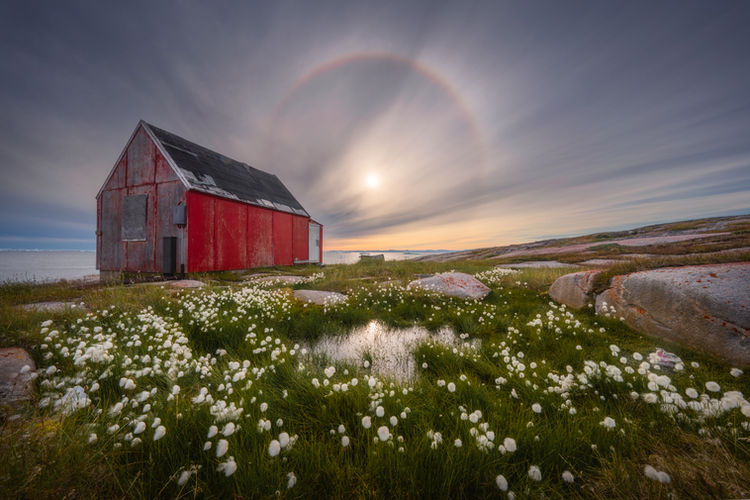 Sun Halo in Oqaatsut, Rodebay