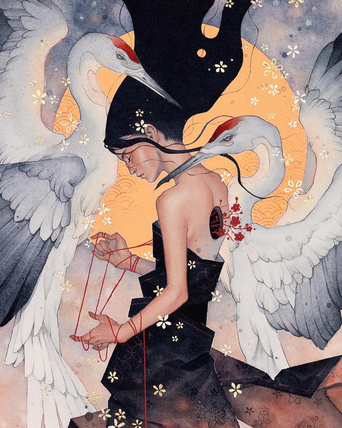 Watercolor Painting by Kelogsloops