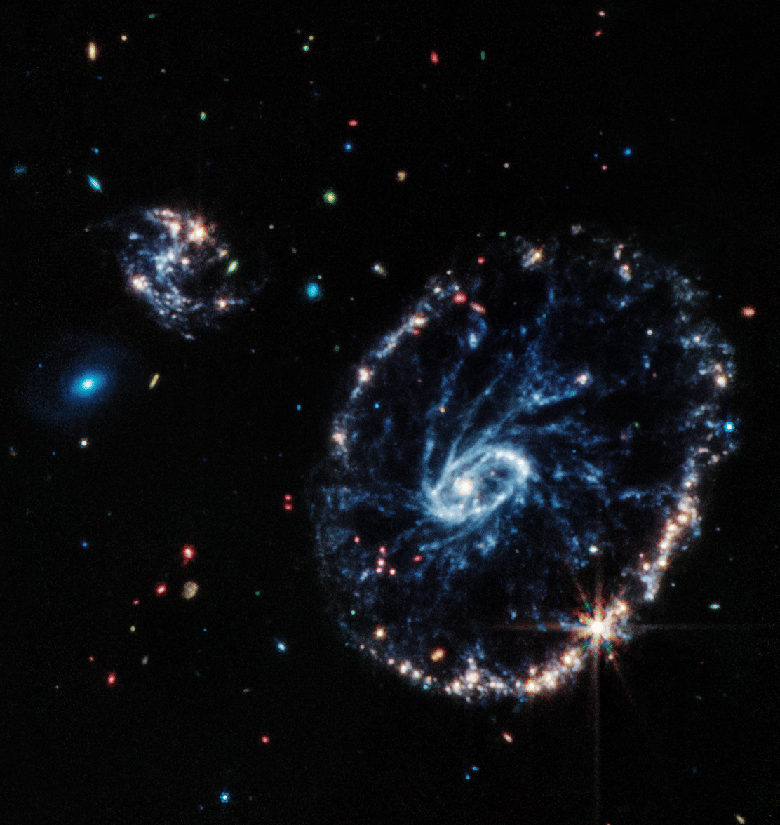 James Webb Space Telescope Zooms in on the Cartwheel Galaxy