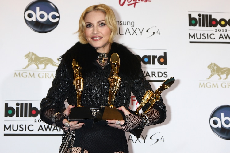 Madonna Holding Awards at Billboard Music Awards