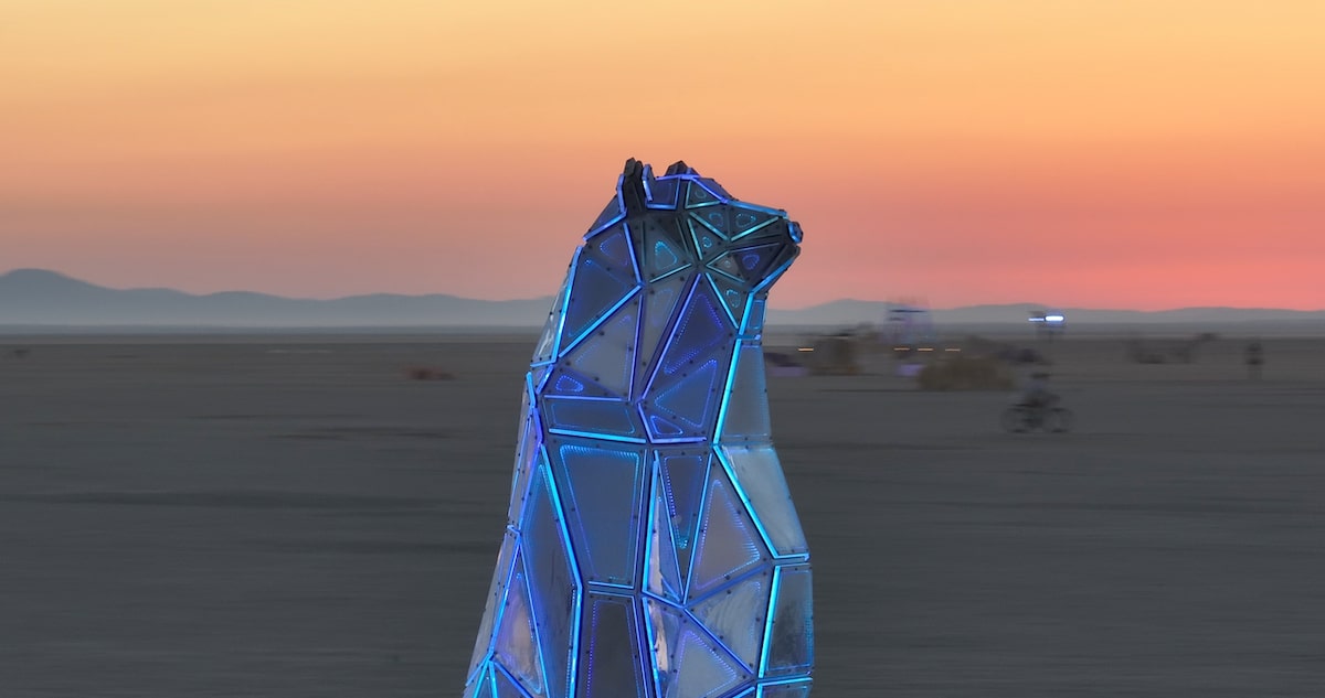 Sculpture Using Ocean Plastic by Jen Lewin