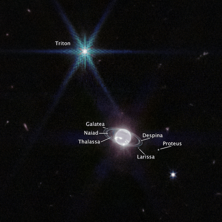 Neptune by James Webb Space Telescope