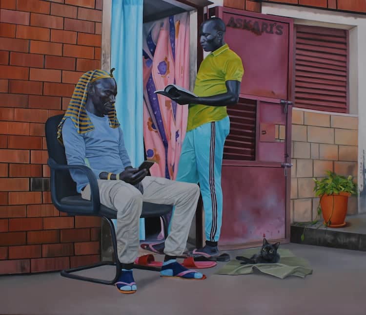 Colorful Figurative Paintings by Ocom Adonias
