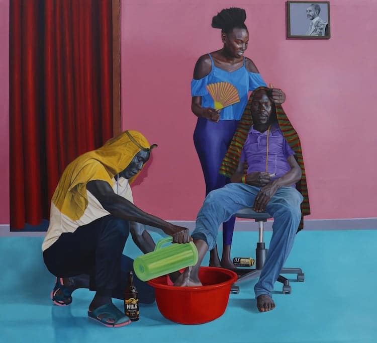 Colorful Figurative Paintings by Ocom Adonias