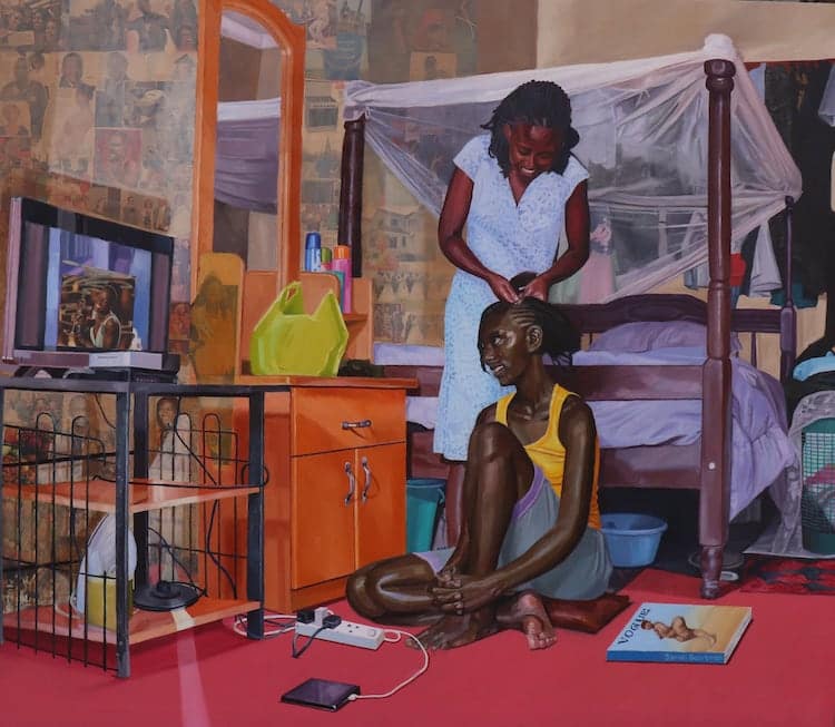 Colorful Figurative Paintings by Ocom Adonias