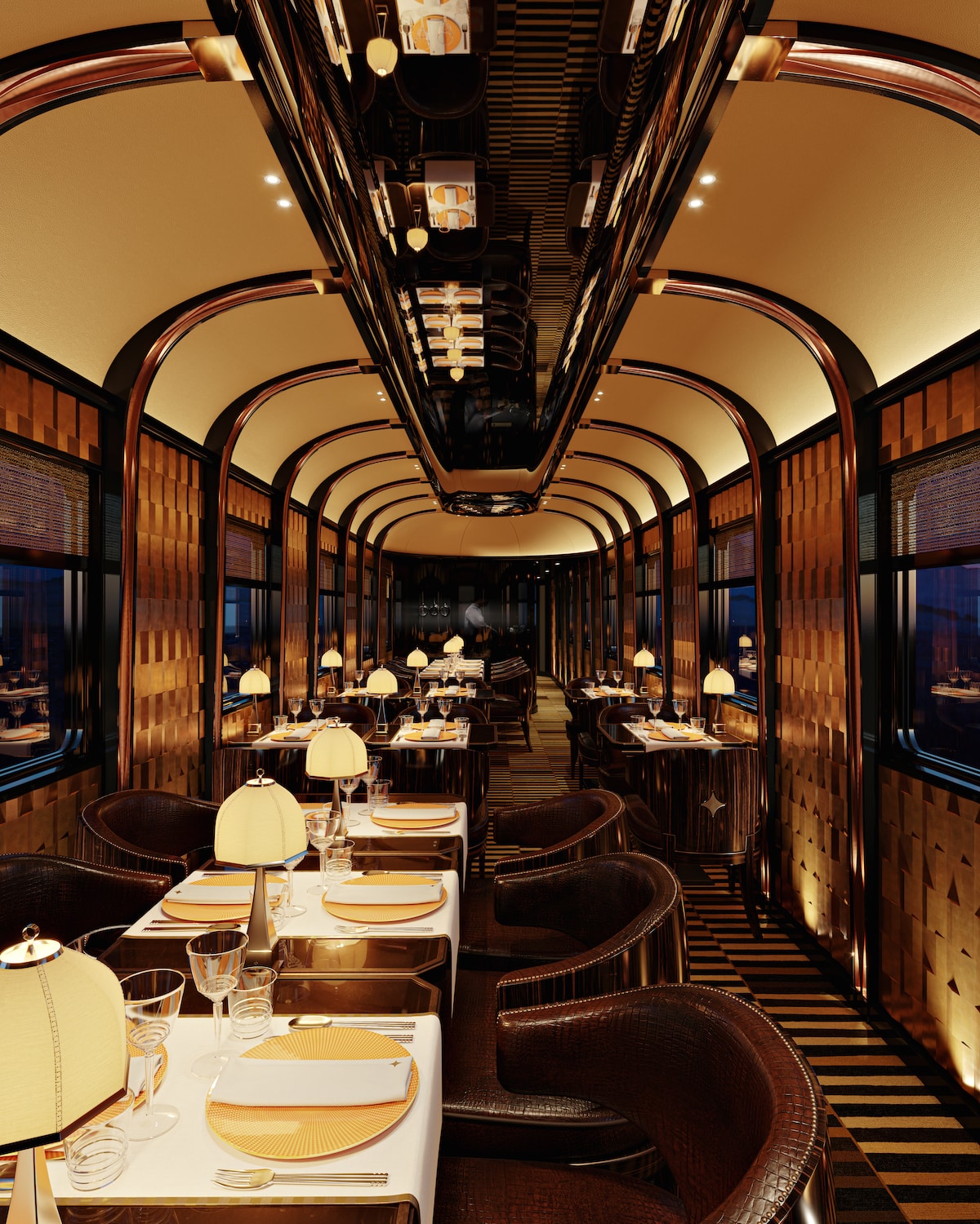Orient Express - Accor - © Maxime d'Angeac & Martin Darzacq - Dining car