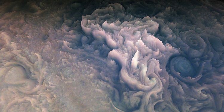 - ViralBandit NASA’s JunoCam Produces First 3D Rendering of Jupiter's “Frosting-Like” Clouds
