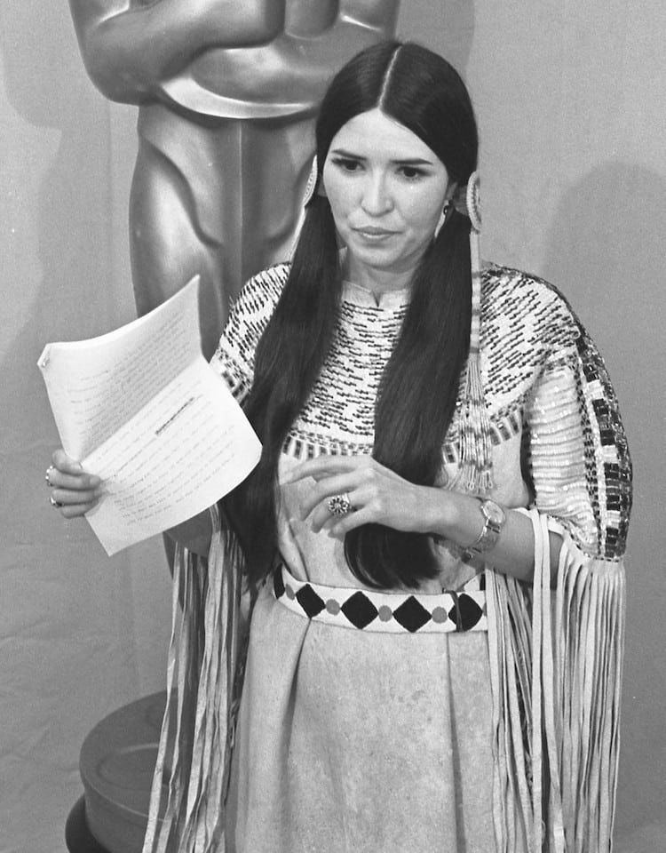 Sacheen Littlefeather at the 1973 Oscars