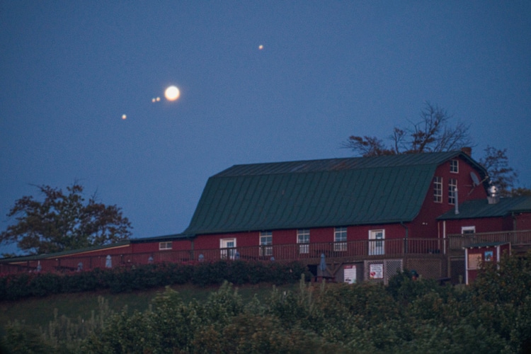 Jupiter Over a Barn by Brennan Gilmore