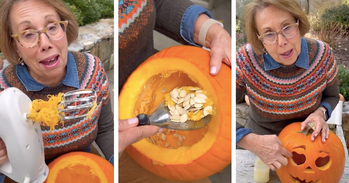 TikTok Grandma Shares Brilliant Tips for Easy Pumpkin Carving - ViralBandit