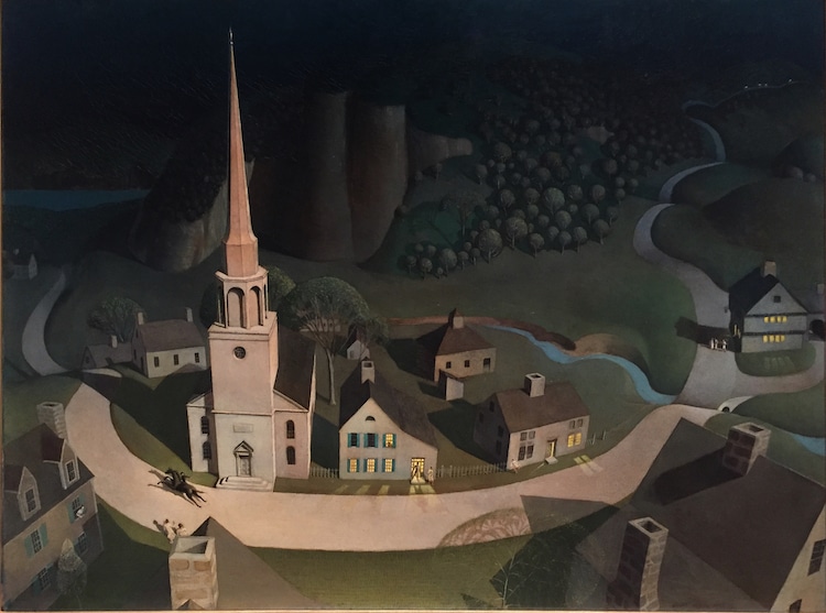 Midnight Ride of Paul Revere by Grant Wood