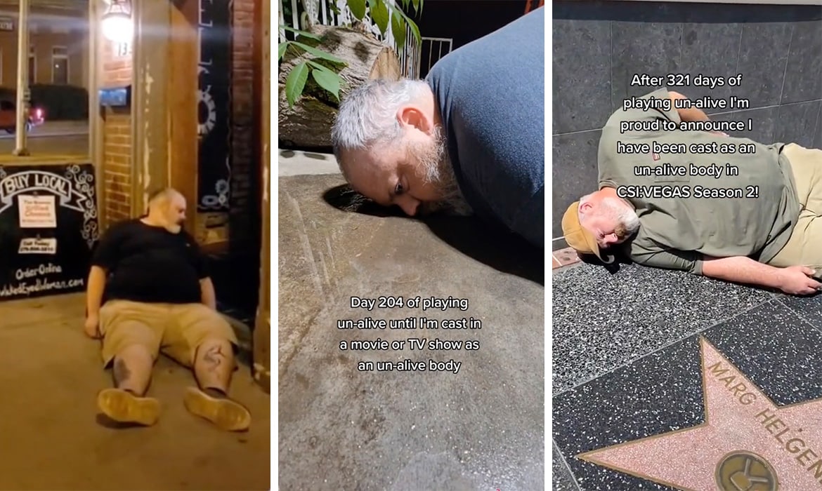 Josh Nalley posed as a dead body on TikTok for over 300 days