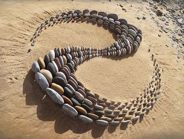 Stone Art on the Beach by Jon Foreman