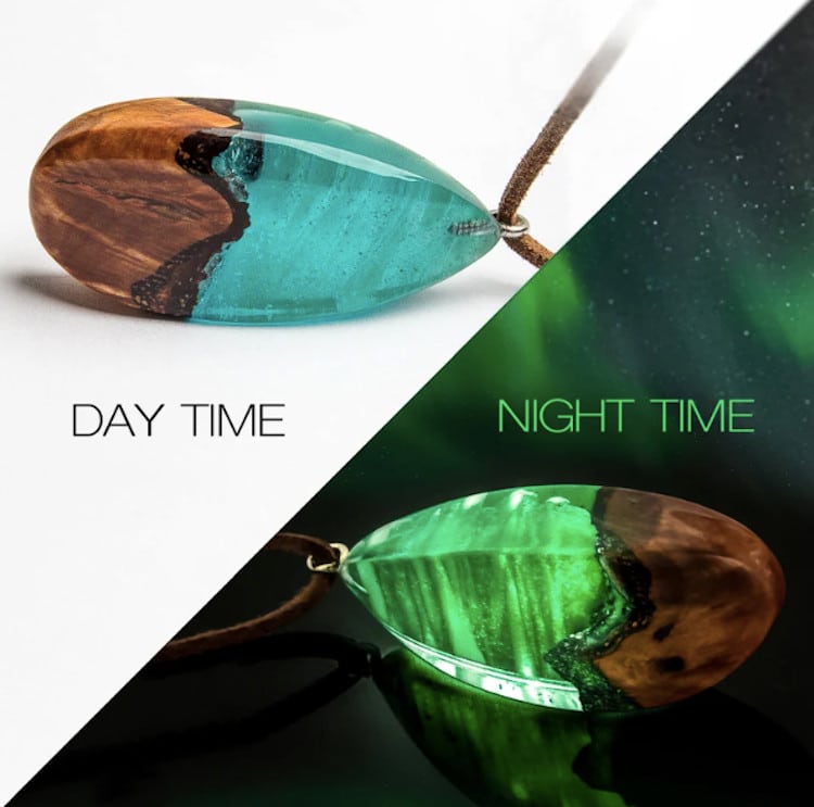 These Breathtaking Pendants Capture the Glowing Beauty of the Northern Lights