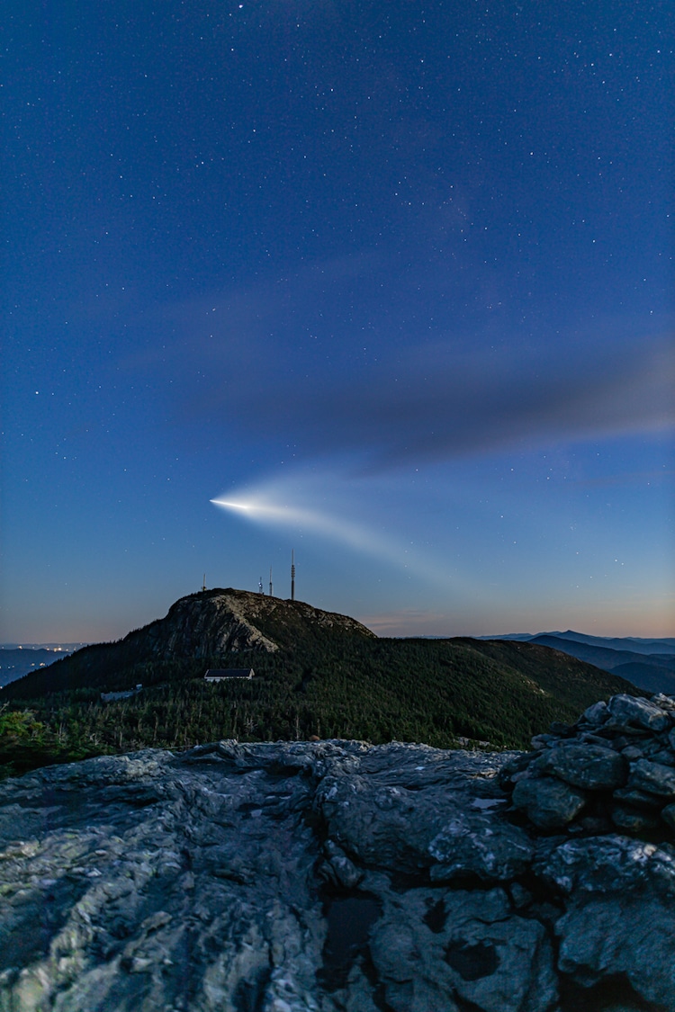 Joshua Defibaugh Space X Photo Mount Mansfield