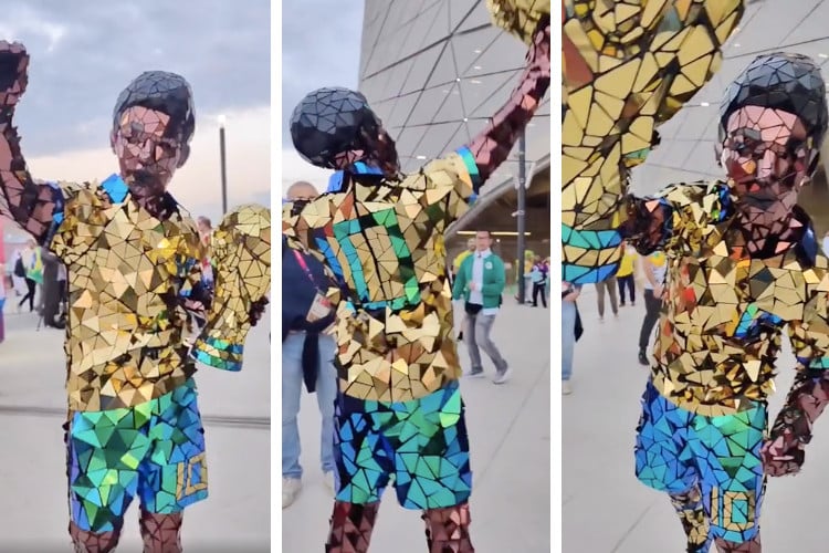 Fans Dazzle at the World Cup With Soccer Costumes That Look Straight Out of a Video Game