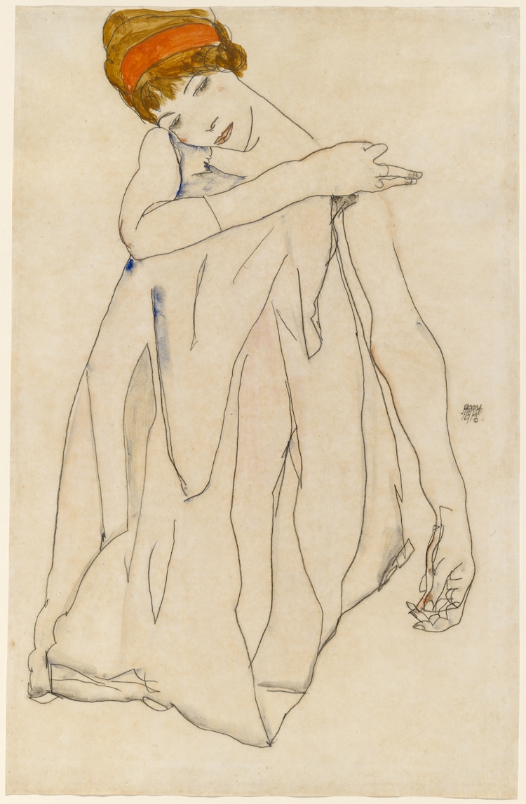 Drawing by Egon Schiele