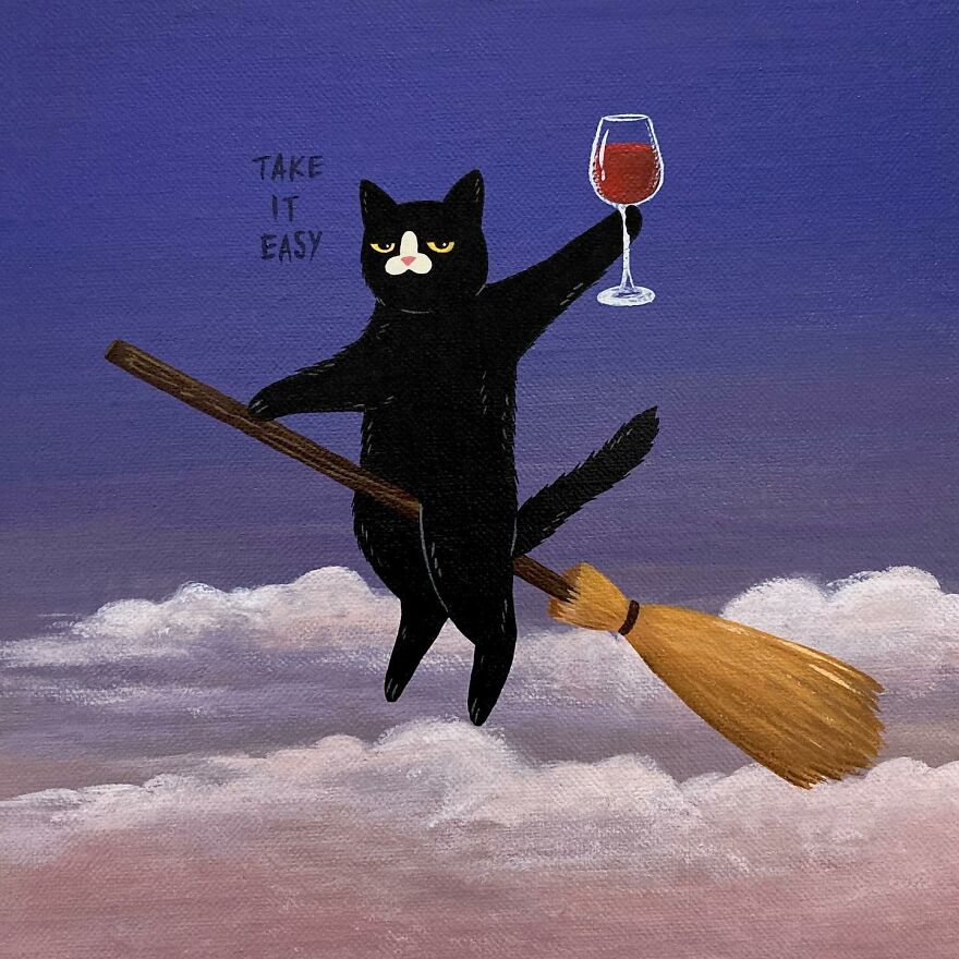 This-Artist-creates-illustrations-of-a-sassy-black-cat-with-a-cattitude-63c657c13c1e1__880