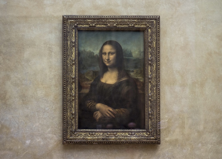 Mona Lisa Painting in the Louvre Museum