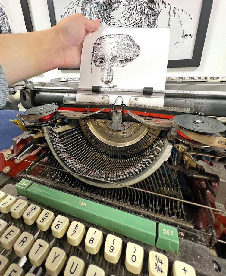 Typewriter Art by James Cook