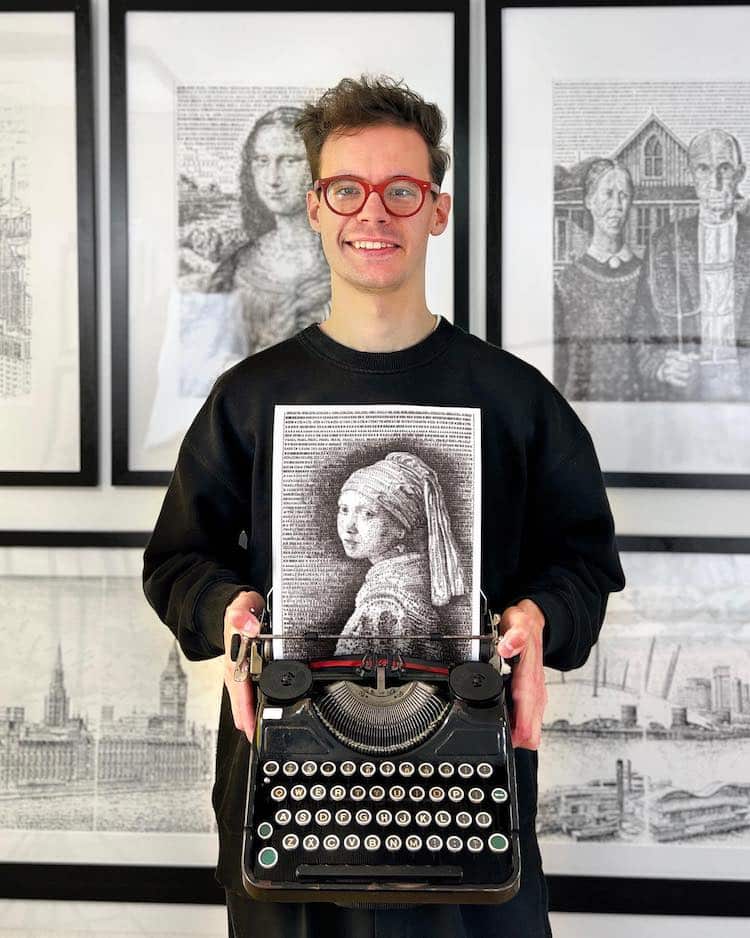 Typewriter Art by James Cook