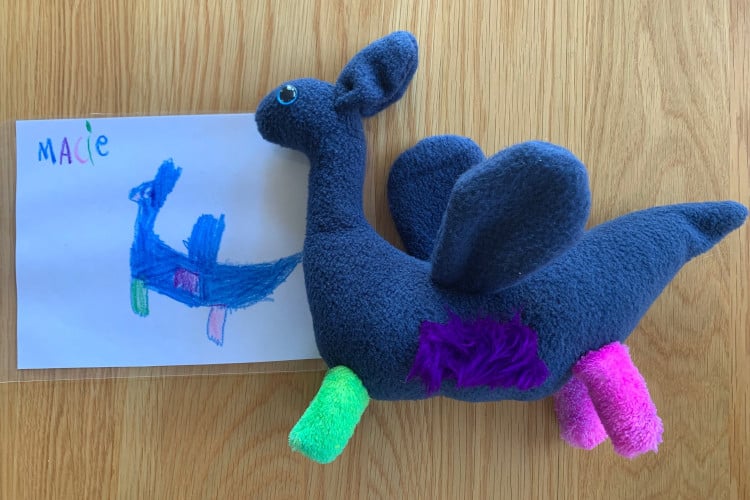 Devoted Teacher Makes Plush Toys Based on Her Students’ Drawings