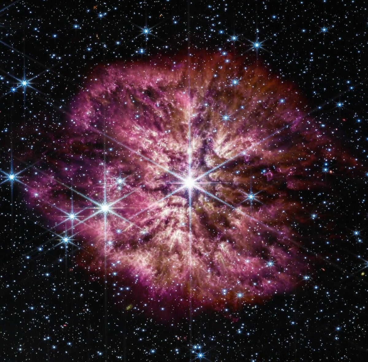 James Webb Space Telescope Wolf-Rayet 124 (WR 124) Star