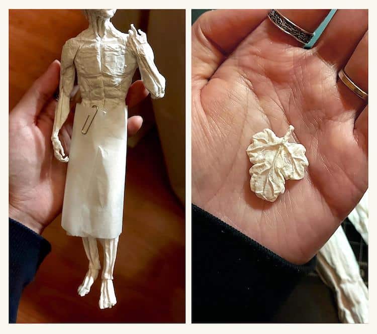 Origami David Sculpture