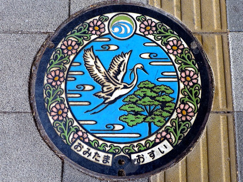 Omitama Ibaraki, manhole cover （茨城県小美玉市のマンホール）