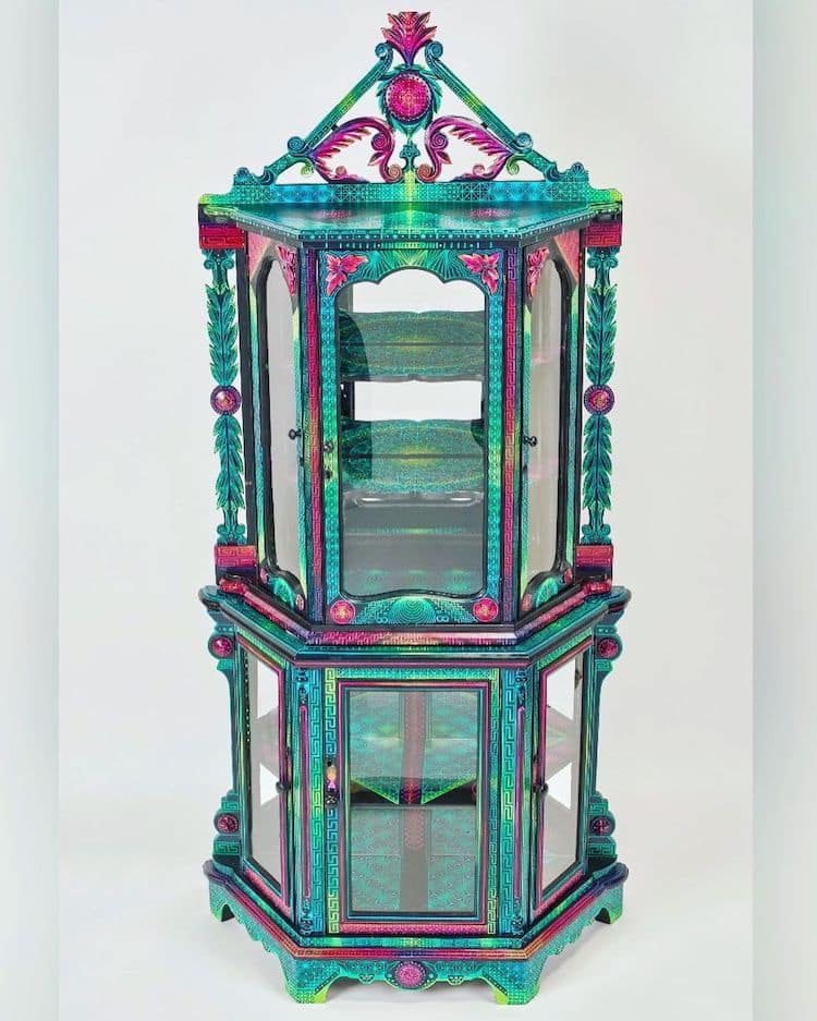 Upcycled Furniture With Painting by Gavin Gerundo