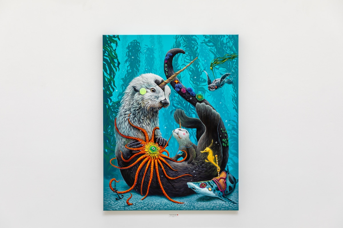 Vibrant Paintings of Different Animals Living Harmoniously Together on ...