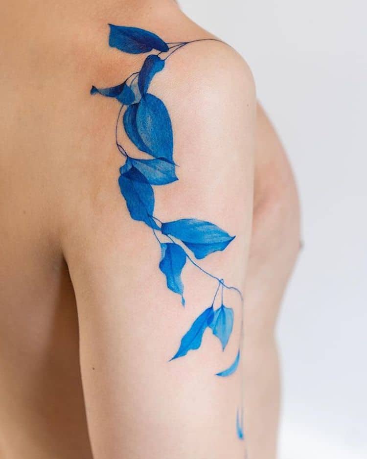 Blue Tattoos by Pokhy