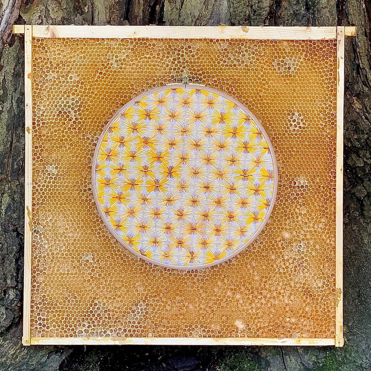 Bee Collaboration Art by Ava Roth