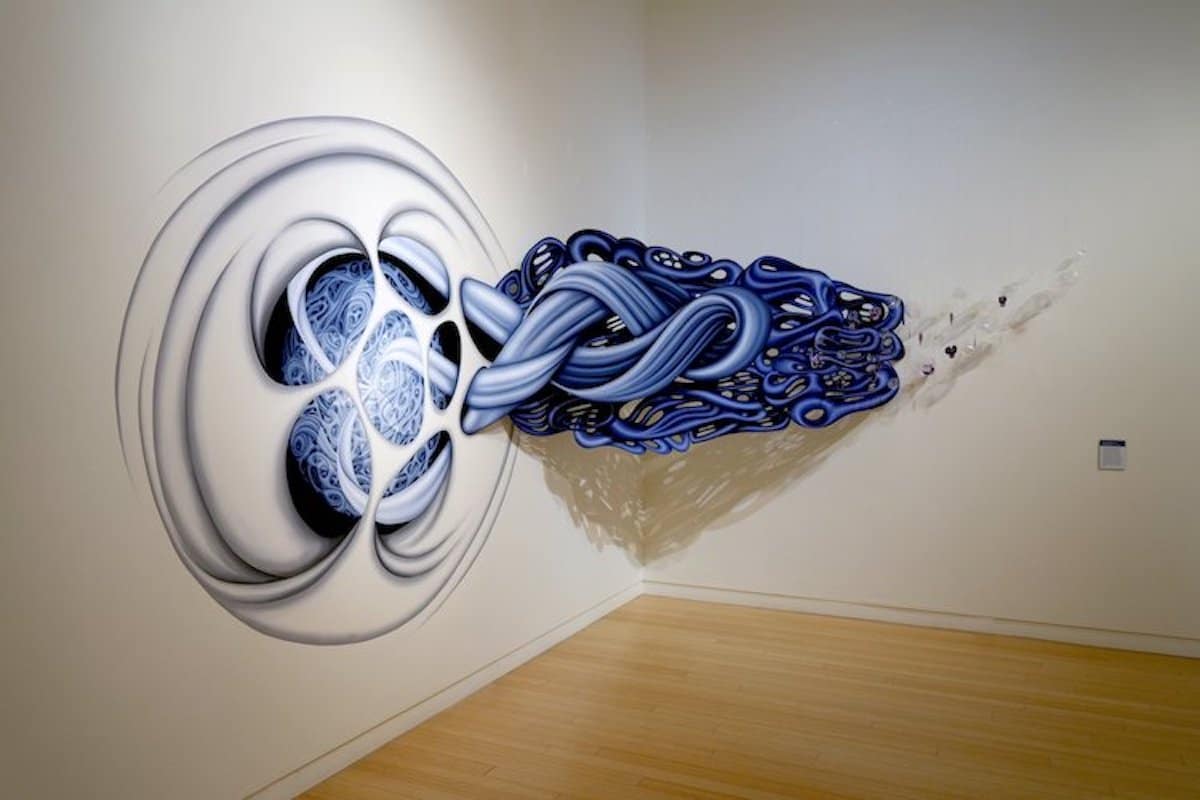 Seed of LIfe Mural Installation by Erika Lizée