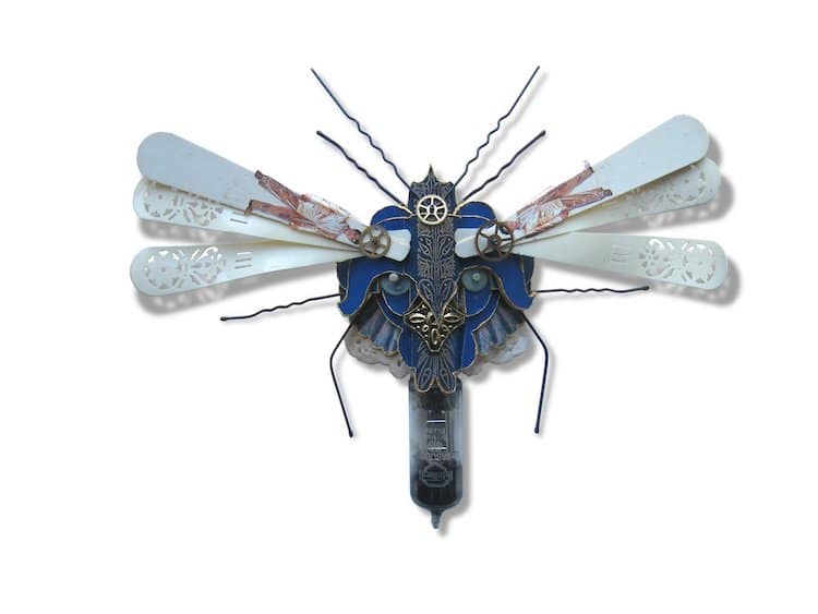 Upcycled Sculptures of Bugs by Mark Oliver
