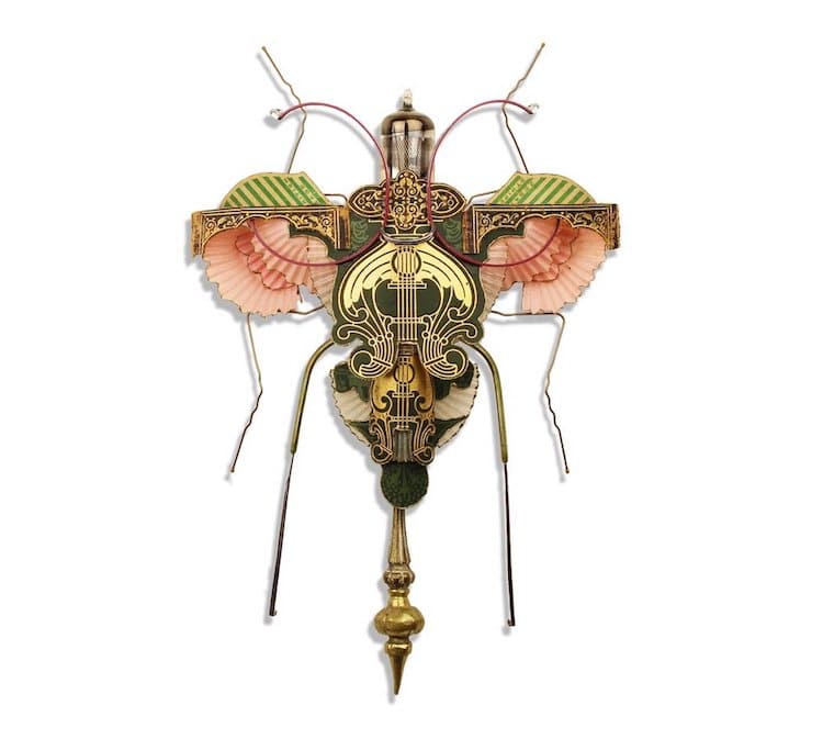 Upcycled Sculptures of Bugs by Mark Oliver