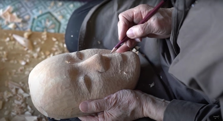 Traditional Noh Mask Making