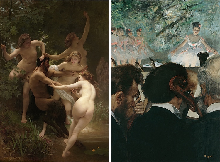 Bouguereau Painting Versus Degas Painting