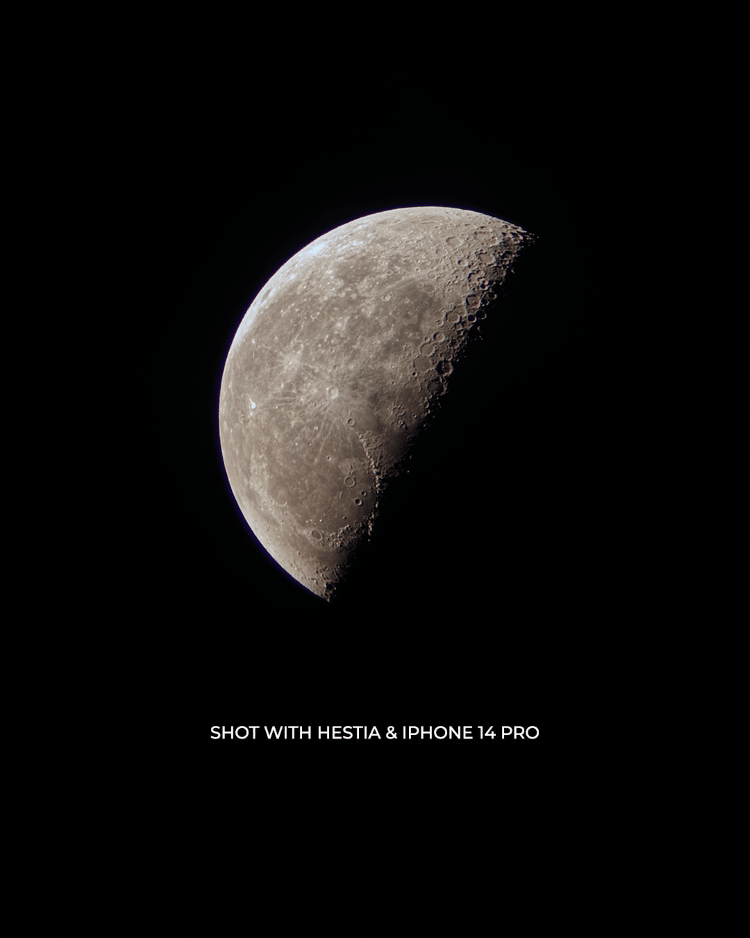 Image of the Moon Taken with Hestia