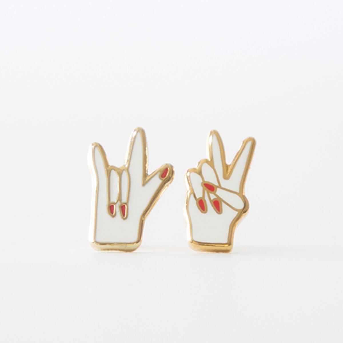 Artsy Mismatched Earrings by Yellow Owl Workshop