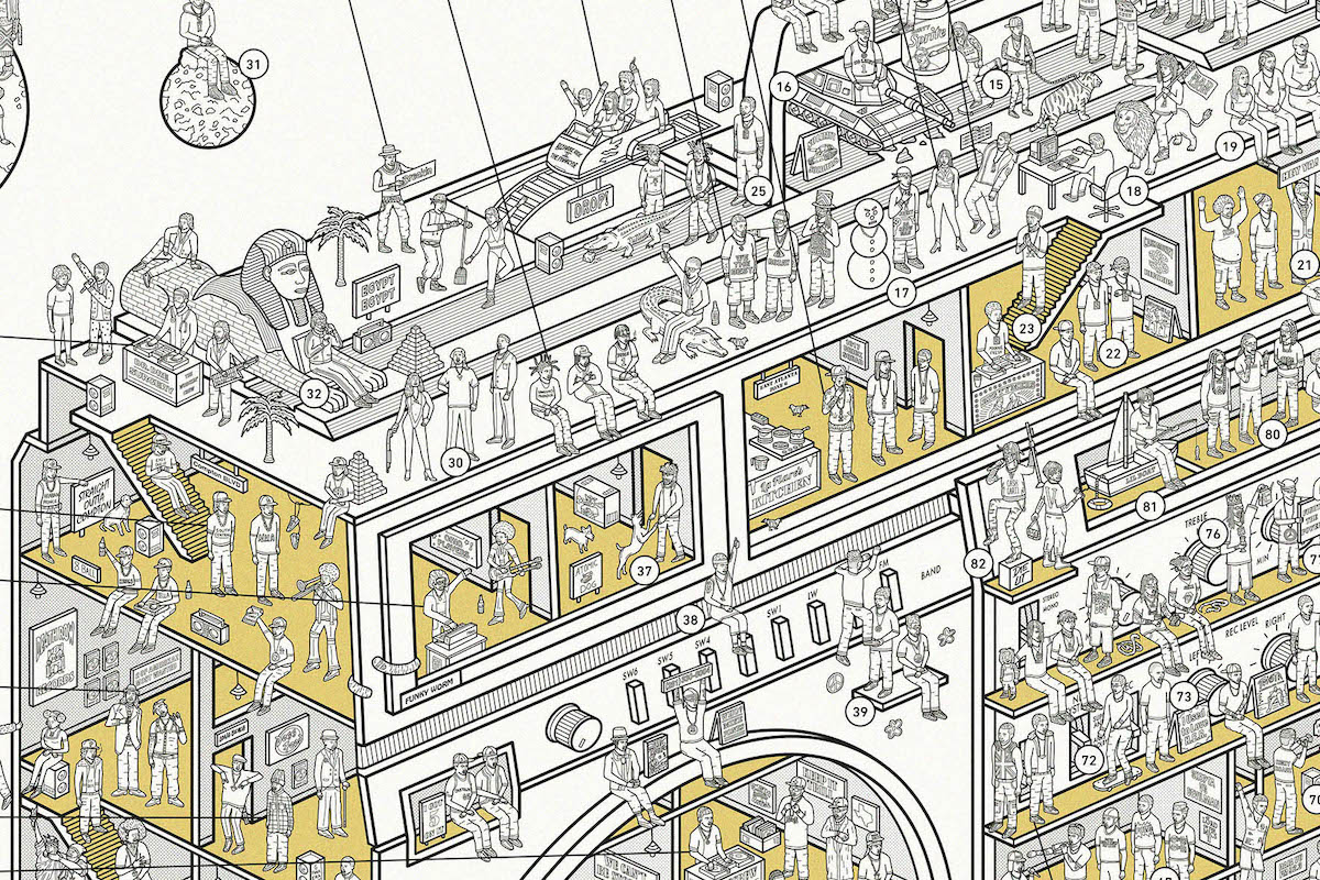 Inside Boombox Poster by Dorothy