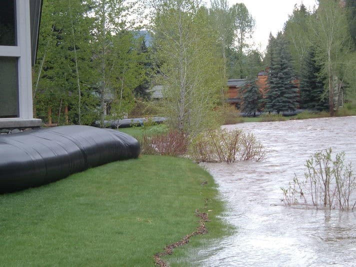 AquaDam Installed Near Riverbank