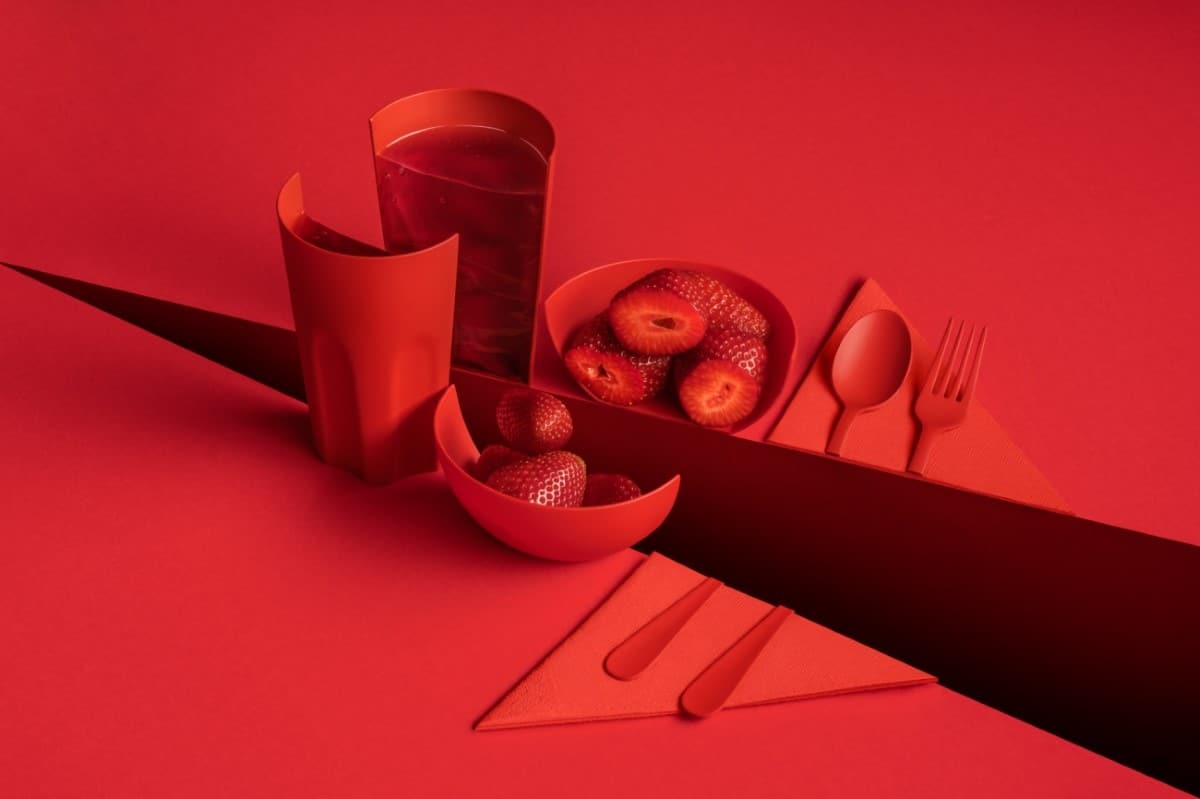 Creative Photo with Red Food