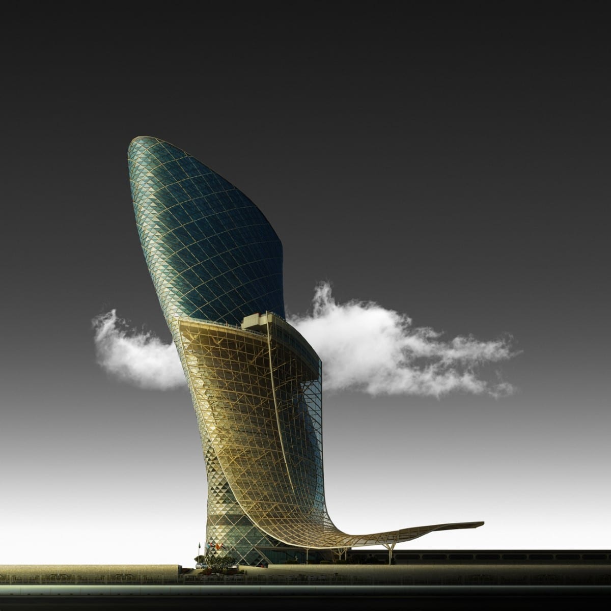 Capital Gate Tower in Abu Dhabi 