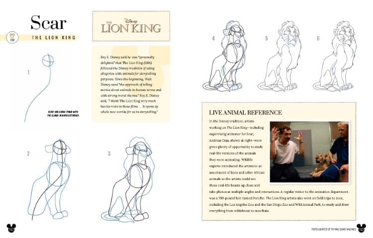 Lion King Page Layout in 100 Years of Disney Wonder