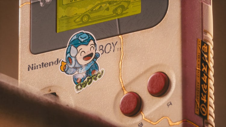 - ViralBandit Vintage gameboy with kintsugi repairs